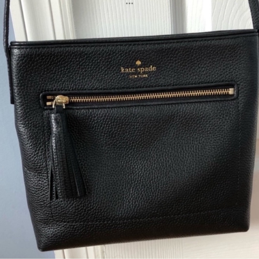 Kate Spade Black Leather Crossbody Bag
